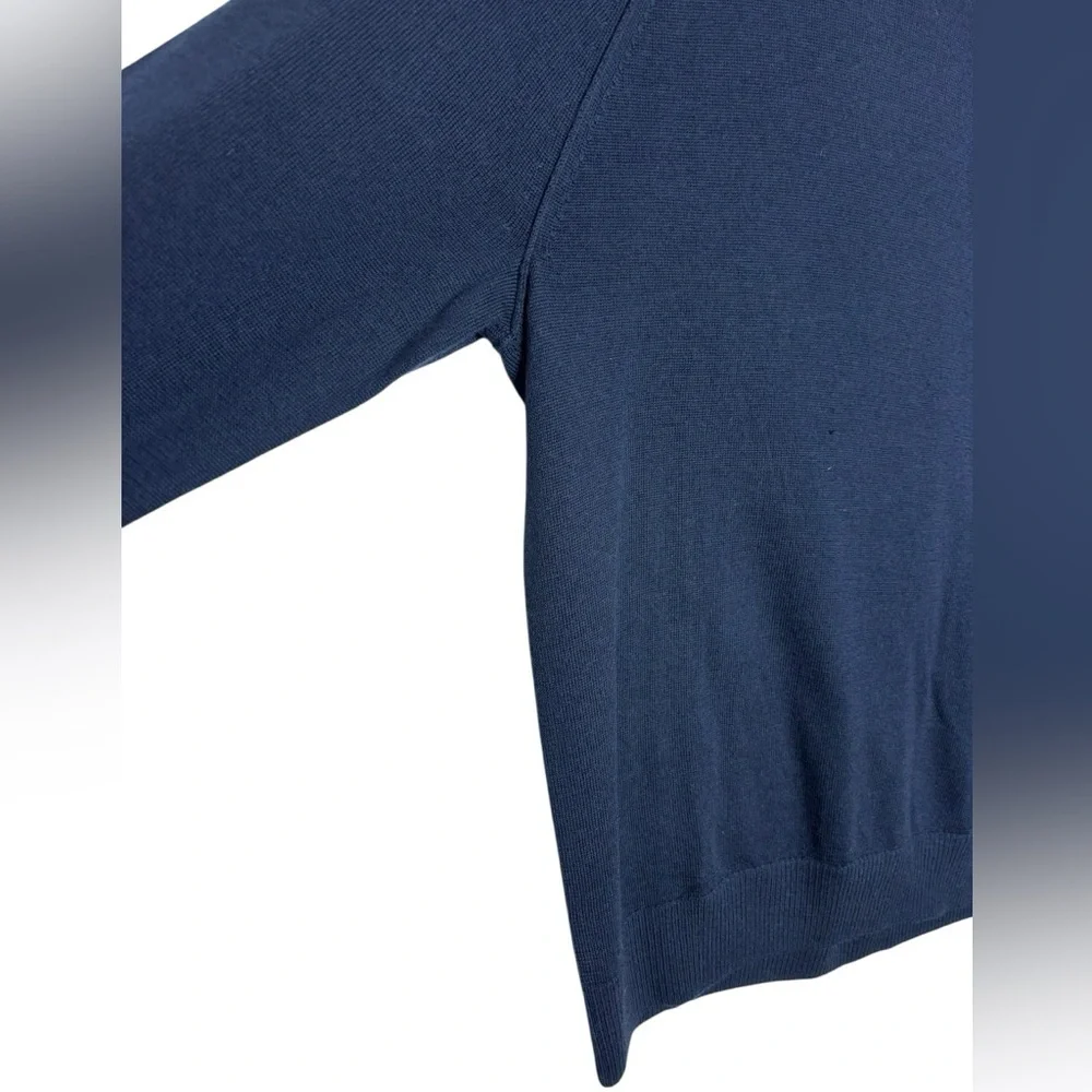 Banana Republic Men’s Merino Wool Crewneck Navy Sweater Size Medium